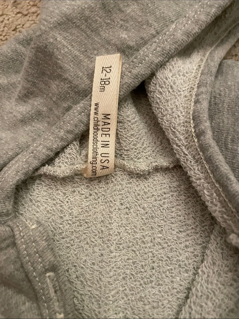 Childhood’s Clothing soft grey